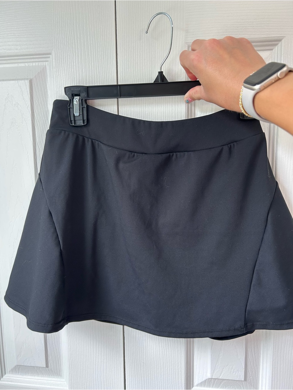 Black athletic skirt with built in shorts